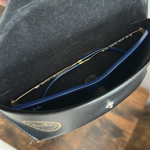 Ray-Ban Navy Blue Frame Black Lens Cat Eye Sunglasses main image 9